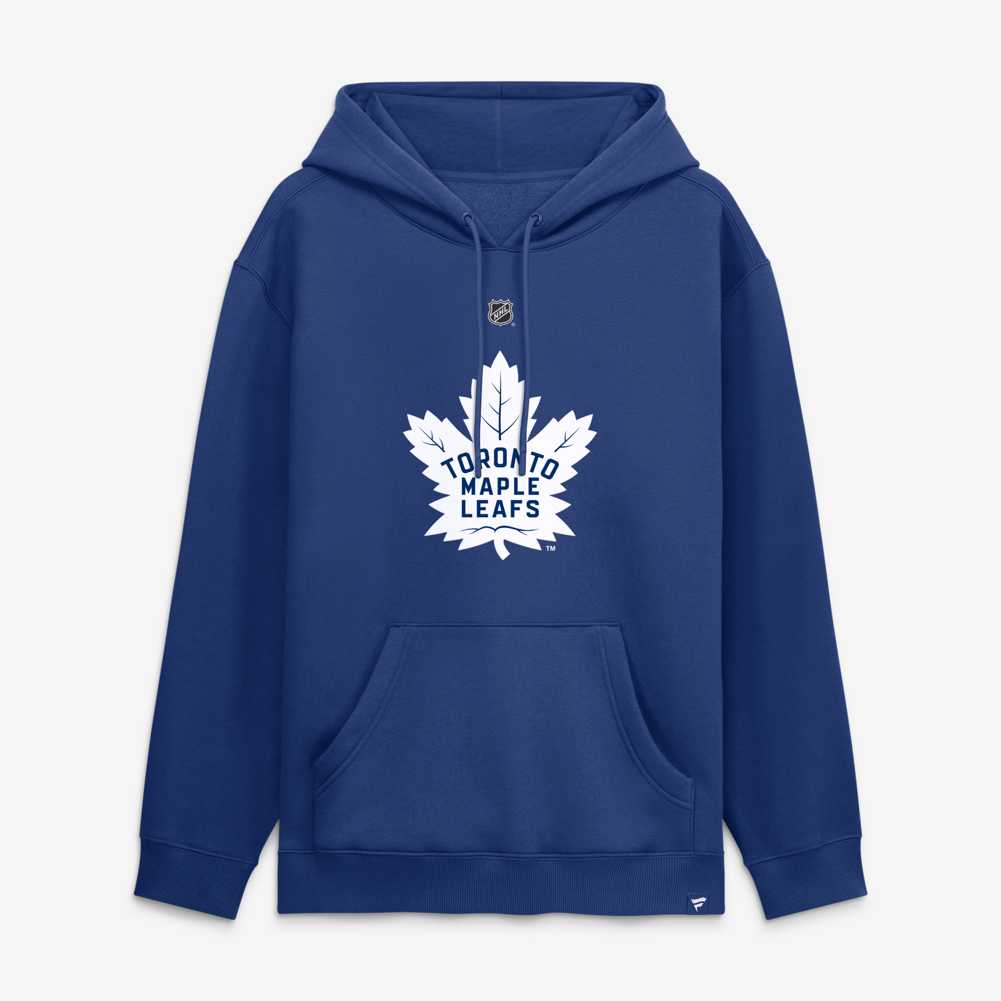 Men's Fanatics Gavin McKenna Blue Toronto Maple Leafs Authentic Stack Name & Number Hoodie